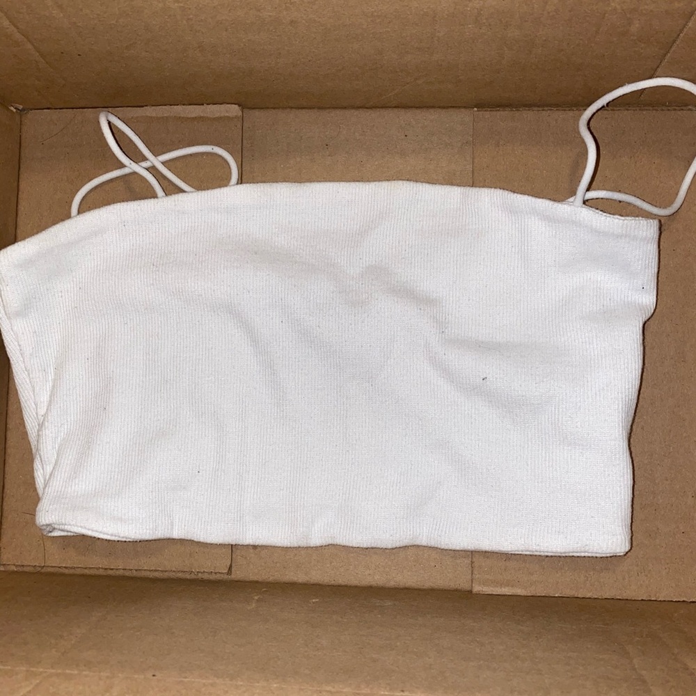 White Crop Tank